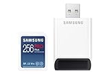 Samsung PRO Plus 256GB SDXC UHS-I U3 160MB/s Full HD & 4K UHD Speicherkarte inkl. Kartenleser (MB-SD256KB/WW)