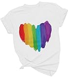 Hemden für Damen t Shirt mädchen Damen Hoodies gestreifte Farbblock Kapuzenpullover Langarm Shirts Pullover Kordelzug Oberteil mit kängurutasche Color Block Streifen(#NHDE-220331 T-Shirt-A39, L)