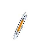 Dimmbare R7S COB LED-Lampe 15W 30W 50W Glasröhre als Ersatz für Halogenlicht 78mm 118mm AC110V 220V Energiesparscheinwerfer-Warmweiß_78mm 20w