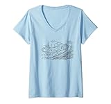 Damen WW 2 Panzer Typ 89 I-Go T-Shirt mit V