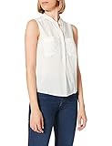 VERO MODA Damen VMERIKA S/L SOLID Shirt NOOS Top, Weiß (Snow White Snow White), S