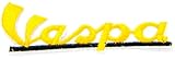 Vespa-Aufnäher, gelber Aufnäher, bestickt, für Roller, Mod, Ska, Motorrad, Biker, Racer, Rennauto, Garage, Rennen, T-Shirt, Jacke, Kostüm, Kleidung, Zubehö