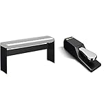 Yamaha L-85A Digital Piano-Ständer, schwarz – Stabiler Ständer in modernem Design & M-Audio SP-2 - Universal Sustain Pedal mit Piano Style Action, das ideale Zubehör für MIDI-Keyb
