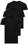 JACK & JONES T-Shirt Basic O-Neck Black Jack and Jones T-Shirt, Herren, Shirt (S, 3er Pack schwarz)