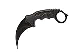 CSGO Karambit - Night Schwarz - Real Knife Skin Scharf Counter-Strike Global Offensive Sammlerstück Jagdmesser - Bundle - Arik