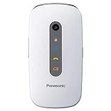 Panasonic KX-TU456EXWE Seniorenhandy (Notfalltaste, Sprachverstärker, Taschenlampenfunktion, große Tasten) weiß