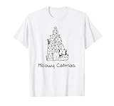 Merry Catmas I Meowy Catmas I Niedliches Weihnachten Katzen T-S
