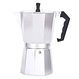 SkadMan Kaffeemaschine Automatique Aluminium-Kochplatten-Kaffeemaschine-Werkzeuge Topfkaffee-Kaffeemaschine Perkolator Topf Mocha Espresso Percolator Kaffeekessel Büro, Zuhause (Size : 300ML)