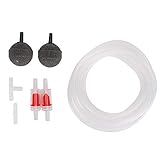 Cikonielf Air Luftpumpe Zubehör Aquarium Luftpumpenzubehör Set mit Luftsteinen, Rückschlagventilen, und Anschlüssen für Aquarium Fish Tank