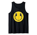 Love The 90's Retro Vintage Kopfhörer Smile Grunge Music DJ Tank Top