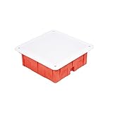 Unterputz Abzweigkasten 185x185x75 Abzweigdose, UP Gehäuse mit weißem Deck