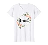 Damen Braut Bride to be Brautjungfern JGA Party Hochzeit Geschenk T-S