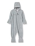 Sterntaler Kinder Overall aus Microfleece, Silber mel., 80