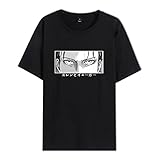 jiminhope Attack on Titan T-Shirt Unisex Sommer Rundhals T-Shirt Lässiges bequemes Baumwoll-T-S