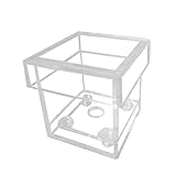 1 x transparenter Acryl-Blumenkasten, Ringhalter, dekorativer quadratischer Rosentopf, Hochzeits-Blumen-Geschenk-Box, Make-up-Organizer, Heimb