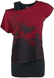 Black Premium by EMP Got My Mind Set On You Frauen T-Shirt schwarz/rot M