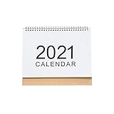 2021 Tischkalender | Stand Up Desktop-Jahreskalender mit Aufgabenliste, Organizer Flip Daily Scheduler Monatsseiten Staffelei-Kalender für das Schulbü