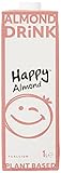 Happy Milchalternativen Mandel Drink Natur - Mandelmilch, Vegan, Laktosefrei - Intensiv nussiger Geschmack - 10er Pack (10x1l)