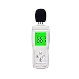 ZOUSHUAIDEDIAN LCD Digital Audio Decibel Meter Sound Level Meter Geräuschpegel Meter Tonüberwachung DB Meter Rauschmessung Messen 30 dB bis 130 dB, weiß