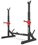 Hop-Sport Hantelständer HS-1006L - Squat Rack Kniebeugenständer bis 250kg belastbar - Langhantelständer Höhe und Breite verstellb