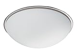 Trio Leuchten Deckenleuchte Bulto in Nickel matt, Glas opal weiß, 6107021-07