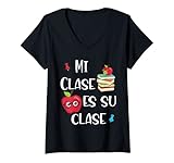 Damen Mi clase es su clase T-Shirt mit V