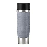 Emsa N20131 Travel Mug Classic Grande | Thermobecher | Isolierbecher | 500ml | hält 6h heiß, 12h kalt | 100% dicht | auslaufsicher | Quick-Press-Verschluss | 360°-Trinköffnung | G