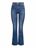 ONLY Damen ONLWAUW Life HW SK Flare BJ143 Jeans, Medium Blue Denim, XS/32