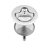 adgbd Flush Pull Latch Bodenheber Lukenheber 316 Edelstahl Marinegriff Ring Deckkastendeckel Bodenschloss Flush Hatch Locker Cabinet Pull Lift Hatch Fallenschloss Yachten Kajaks Zubehö