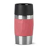 Emsa N21604 Travel Mug Compact Thermo-/Isolierbecher aus Edelstahl | 0,3 Liter | 3h heiß | 6h kalt | BPA-Frei | 100% dicht | auslaufsicher | spülmaschinengeeignet | 360°-Trinköffnung |