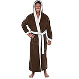 Bademantel Herren Baumwolle Frottee Flauschig mit Kapuze xxxl 5xl xxl 4xl Lang Morgenmantel Hausmantel Frotteemantel Robe Negligee Saunakilt Sauna Sarong Morgenrock Kimono Pyjama Nachtwäsche Bathrob