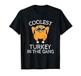 Coolest Turkey In The Gang Thanksgiving Jungen Mädchen T-S