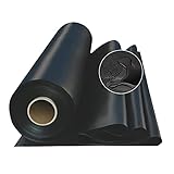 Warooma Teichfolie PVC Gartenteichfolie,schwarz Gartenpoolmembran Teich Folie,Schwimmteich,für Gartenteich Stärke,Frost- Und Witterungsbeständig