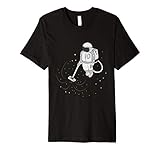 Astronaut T-Shirt I Geschenk Hausmeister Staubsauger Sterne T-S