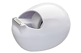 Scotch Klebebandabroller PBL-W810 – Exklusiver Designer Tischabroller in Weiß – Inkl. 1 Rolle Scotch Magic Klebefilm 19 mm x 7,5