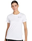 Champion Damen Legacy Classic Small Logo T-Shirt, Weiß, M