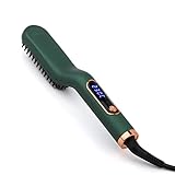 N / B Bartglätter, Anti Verbrühungsfunktion Haarglätter Herren Tragbare Bürste, Dual Voltage 110-240V Sicherer Schneller Haarformer für schnelles Styling PTC Keramik B