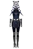 Bilicos Star Ahsoka Tano Kleid Outfits Halloween Karneval Suit Cosplay Kostüm Damen M