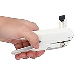 Nunafey Stanzmaschine, Zwei-Wege-Körper Jack Locher für Haushalt für Büro(Weiß)