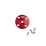 Argerrant 10 Teile/Satz Metalllenkgetriebe Disc Stent 25t Servoarm Runde Typ für MG995 MG996R RC Roboterauto (Farbe : Rot)