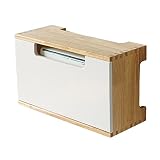 TYz Wand WiFi Router Aufbewahrungsbox Regal – Massivholz-Router-Wireless-Box Aufbewahrung Wandhalterung, WLAN-Set-Top-Box-Router-Modem-Rack, Kabelsteckdosen-Organizer (Color : B)