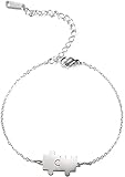 XLTFZY Armbänder Armreif Neuheit Edelstahl Puzzleteil Armband Geometrie Charm Einstellbare Kette Personalisierte Klassische Armbänder Schmuck Für Männer Frauen Teens/S