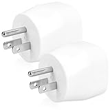 kwmobile 2X Reiseadapter USA Typ-B - Schuko Reise Adapter zu Typ B Steckdose in z. B. USA Kanada Japan - Stromadapter Urlaub weiß