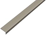 GAH-Alberts 488758 Winkelprofil | selbstklebend | Aluminium, edelstahldesign, dunkel | 1000 x 20 x 10