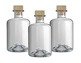 3x Apothekerflasche 350 ml leer Glas Apotheker Flaschen Essigflaschen Ölflaschen Schnapsflaschen Likörflaschen zum selbst befüllen VERSAND INNERHALB 24 STD!