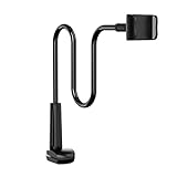 WUBZSHI Halter Handy Flexible Kamera-Telefonhalter-Schwanenhals-Klemmkamera- Halterung Schreibtisch-Kiefer- Klemme Flexible Schwanenhalsständer for 3,5-6, 5 Zoll (Color : Black)