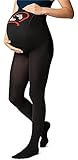 Be Mammy Umstandsstrumpfhose 150 DEN BE-1122 (Schwarz Muster-001, M)