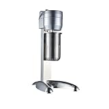 HENGSEN Milchshaker Elektrisch Mixer Mit Edelstahl Becher Drink Getränkemixer Mini Standmixer Milkshake Maker Elektrischer Drink Mixer,Silb