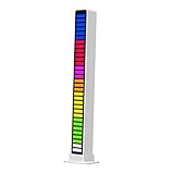 MagiDeal RGB Lightbar, Musik Atmosphäre Rhythmus Licht, Sound Control Pickup Rhythmus Licht mit USB Aufladung, Gaming Lampe Sync mit Musik, LED Licht für Party, Halloween, Spielzimmer, Auto, Gaming