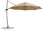 Schneider Sonnenschirm Rhodos Rondo, sand, 350 cm rund, 792-16, Gestell Aluminium, Bespannung Polyester, 22.4 kg